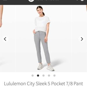 Lulu Lemon City Sleek 7/8 pants